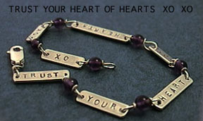 bracelet  trust your heart of hearts